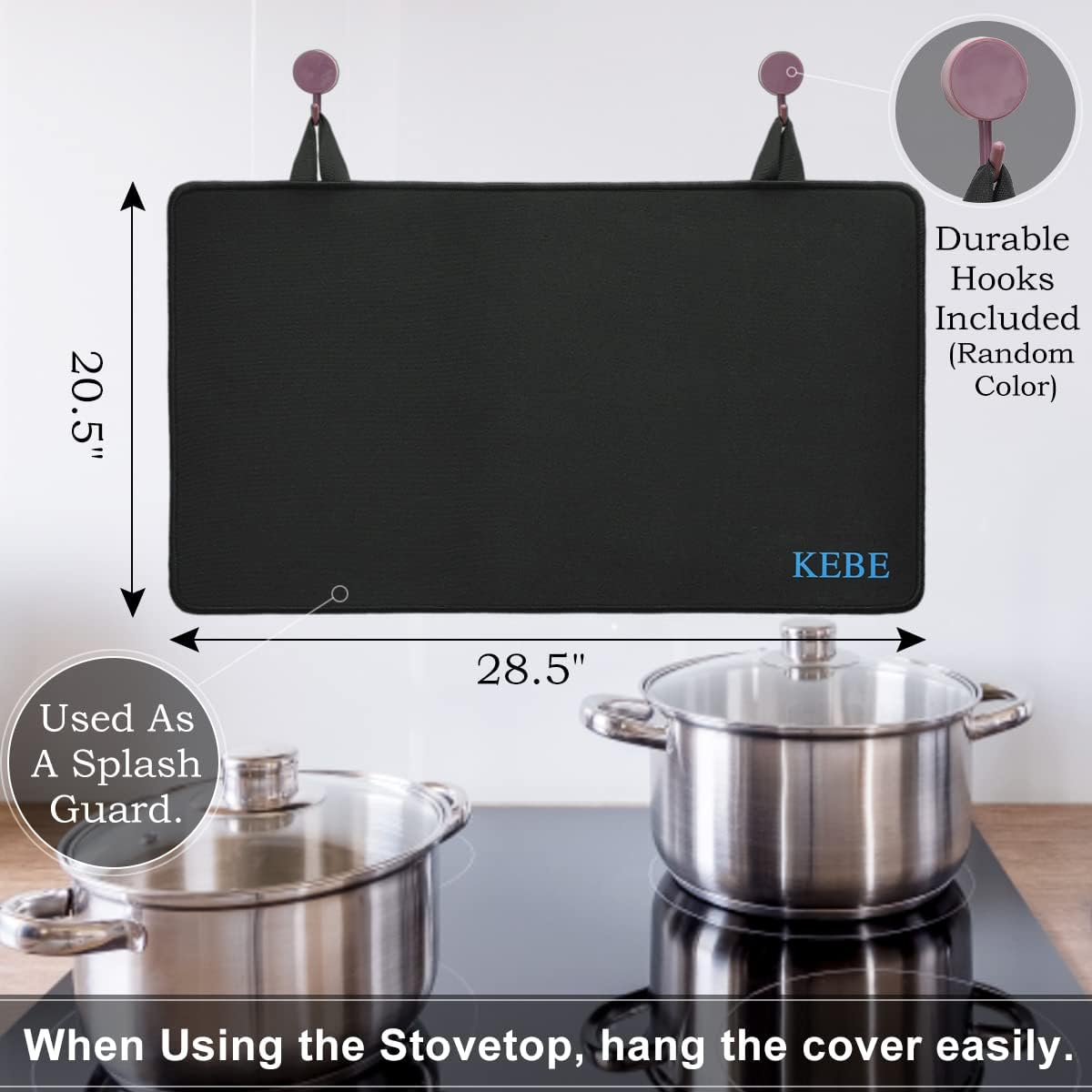 Stove Top Cover, Heat-Resistant Ceramic Glass Protector Mat for Electric & Induction Stoves