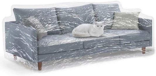 KEBE Clear Couch Cover for Pets, Cat Scratch & Waterproof Protection