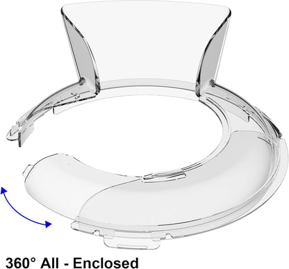 Pouring Shield for KitchenAid Mixers, Splatter Guard for 4.5-5 Qt Bowls